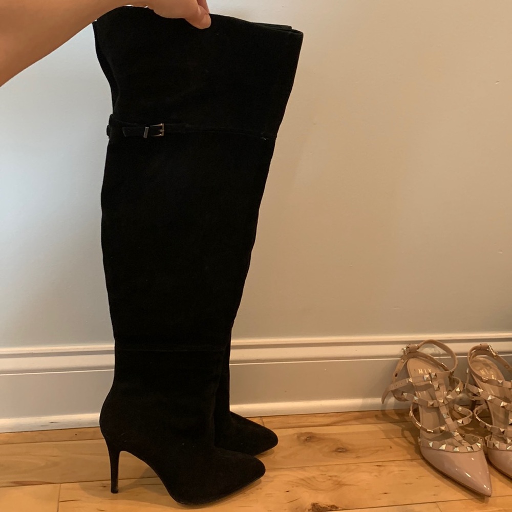 Kristin Cavallari OTK leather boots